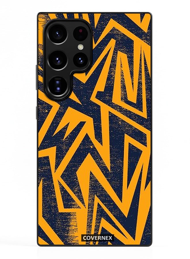 Covernex Samsung Galaxy S24 Ultra Protective Case Cover Printed Featuring Urban Lightning Geometric Camo - Image 2